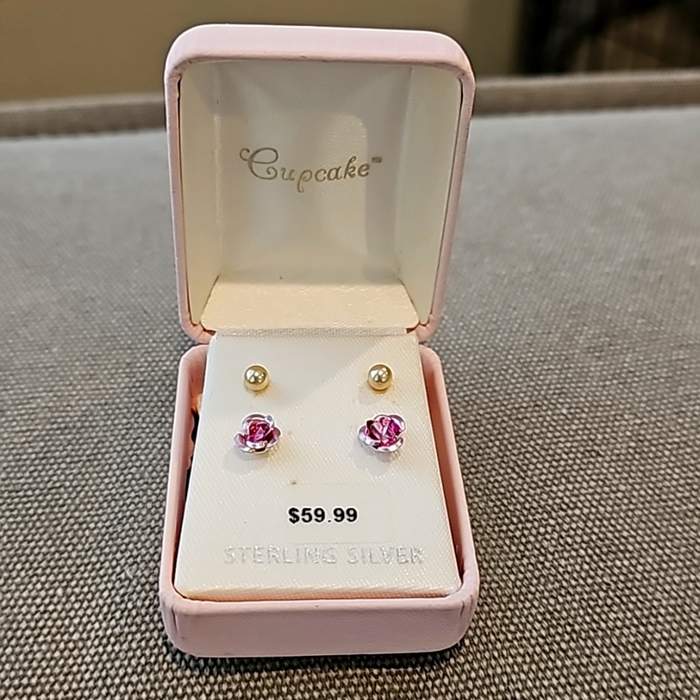 Sterling Silver Earring Set